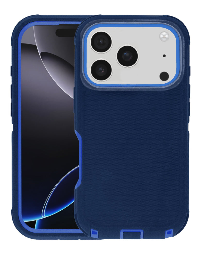 Protege tu iPhone 17 Pro con la funda Heavy Duty NAVY BLUE en Guatemala, disponibles en mayoristas de accesorios para iPhone.