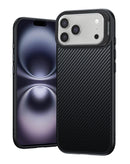 Encuentra el mejor Case de lujo de fibra de carbono texturizada para tu iPhone 17 Pro en Guatemala.