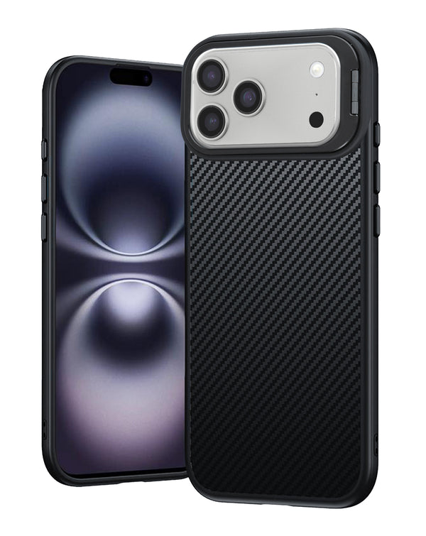 Encuentra el mejor Case de lujo de fibra de carbono texturizada para tu iPhone 17 Pro en Guatemala.