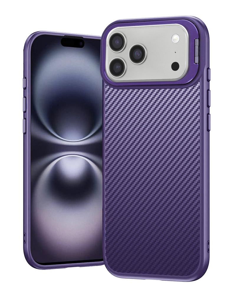 Encuentra la mejor funda de lujo texturizada de fibra de carbono para tu iPhone 17 Pro en Guatemala.