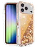 Compra el case protectivo glitter liquid bumper en color ROSE GOLD para tu iPhone 17 Pro en Guatemala.