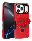 Encuentra la mejor funda antishock para iPhone 17 Pro en Guatemala en SlowBack, con soporte para anillo y en color rojo.