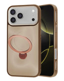 Caja de carga inalámbrica con soporte giratorio para iPhone 17 PRO en Guatemala, ideal para mayoristas de accesorios Apple en busca de productos de calidad.