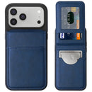 Funda de cuero con soporte iPhone 17 Pro (Blue)
