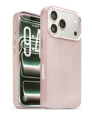 Encuentra la mejor funda de cuero con cargador inalámbrico para tu iPhone 17 Pro en Guatemala, disponible en color SAND PINK.