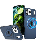 Funda con soporte anillo y cubierta deslizable iPhone 17 Pro BLUE