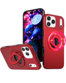 Case con soporte anillo y cubierta deslizante iPhone 17 Pro - RED