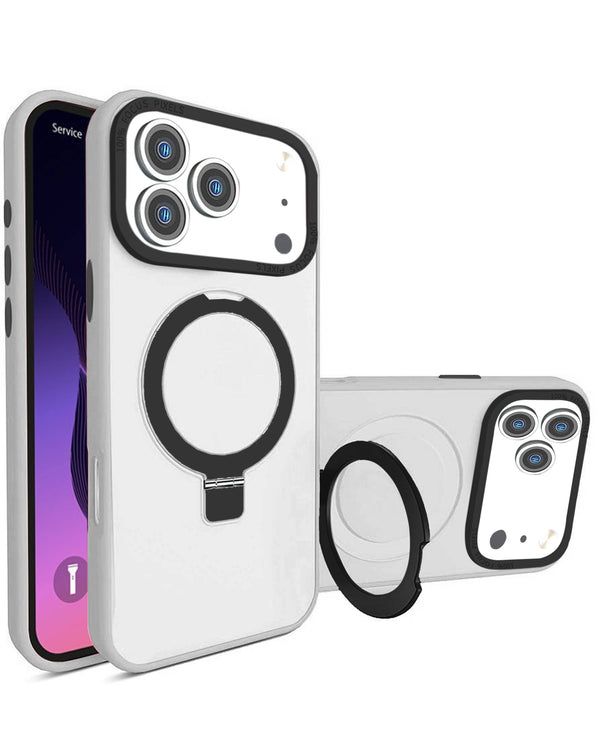 Compra la caja de carga inalámbrica Carbon con soporte de anillo para iPhone 17 Pro en Guatemala.