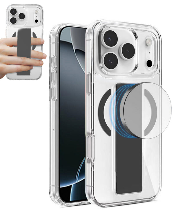 Protege tu iPhone 17 Pro con estilo con esta funda transparente rígida con MagGrip en Guatemala.