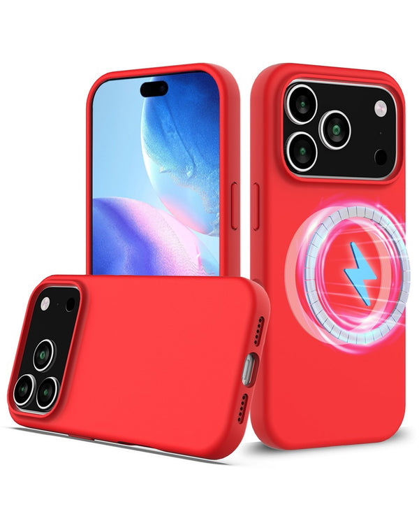 Encuentra la mejor funda de silicona con carga inalámbrica para iPhone 17 Pro en Guatemala en SlowBack, líder en accesorios para iPhone.