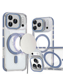 Encuentra la funda magnética transparente delgada con soporte para cámara iPhone 17 Pro en Guatemala al mejor precio.