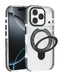 Protector transparente con carga inalámbrica y soporte para iPhone 17 Pro, disponible en Guatemala para accesorios de iPhone en talleres de reparaciones.