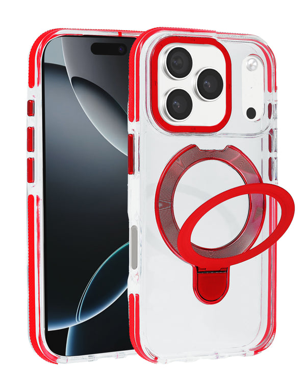 Compra el mejor case transparente con soporte para carga inalámbrica para iPhone 17 Pro en Guatemala.