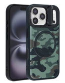 Encuentra la mejor funda magnética delgada con soporte de cámara Camo Design para iPhone 17 Pro en Guatemala.