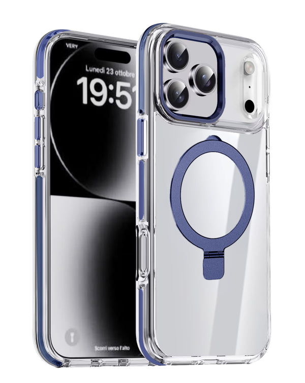 Encuentra la mejor funda transparente magnética con soporte para iPhone 17 Pro en Guatemala.