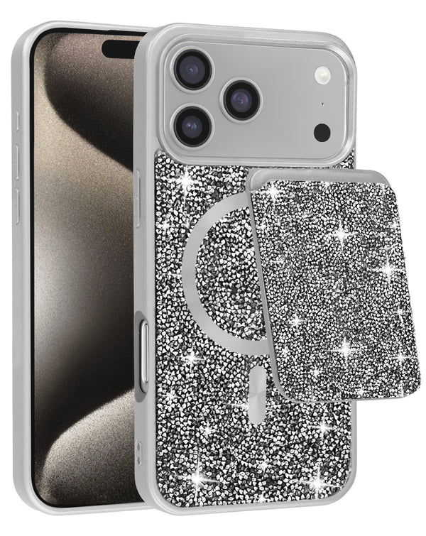 Encuentra la mejor funda de doble capa magnética con ranura para tarjeta magnética para iPhone 17 Pro Max en Guatemala.