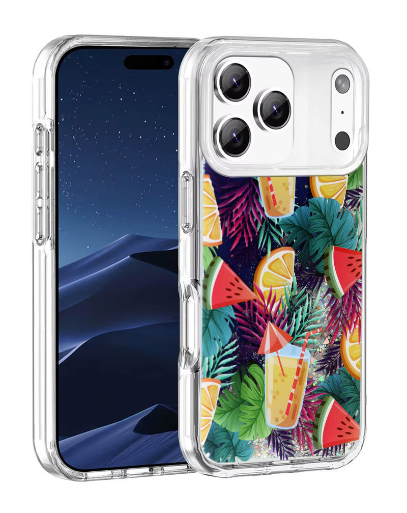 Encuentra la mejor funda Liquid Quicksand Glitter FRUIT para iPhone en Guatemala.