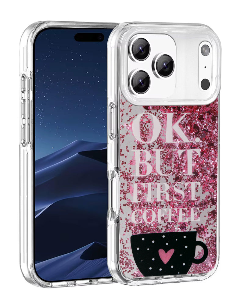 Encuentra la mejor funda glitter líquido para tu iPhone 17 Pro Max en Guatemala.