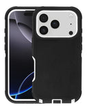 Encuentra la mejor funda heavy duty para tu iPhone 17 Pro Max en Guatemala, disponible en color negro y blanco.