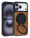 Funda de cuero delgada con soporte de carga inalámbrica para iPhone 17 Pro Max en Guatemala.