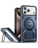 Encuentra la mejor funda rugged antigolpes con portador de anillo para iPhone 17 Pro Max en Guatemala en SlowBack.