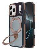 Encuentra fundas transparentes con soporte para carga inalámbrica para iPhone 17 Pro Max en Guatemala, disponibles en SlowBack, mayorista de accesorios para celulares.