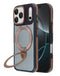 Encuentra fundas transparentes con soporte para carga inalámbrica para iPhone 17 Pro Max en Guatemala, disponibles en SlowBack, mayorista de accesorios para celulares.