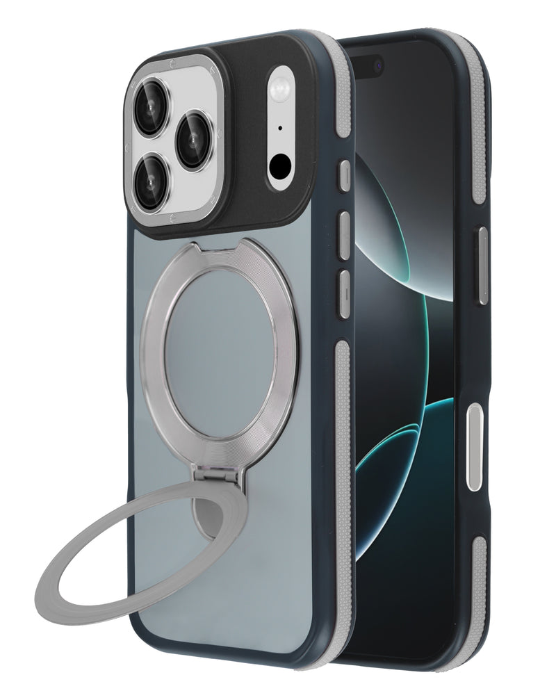 Encuentra la mejor funda transparente mate con soporte de carga inalámbrica para iPhone 17 Pro Max en Guatemala.