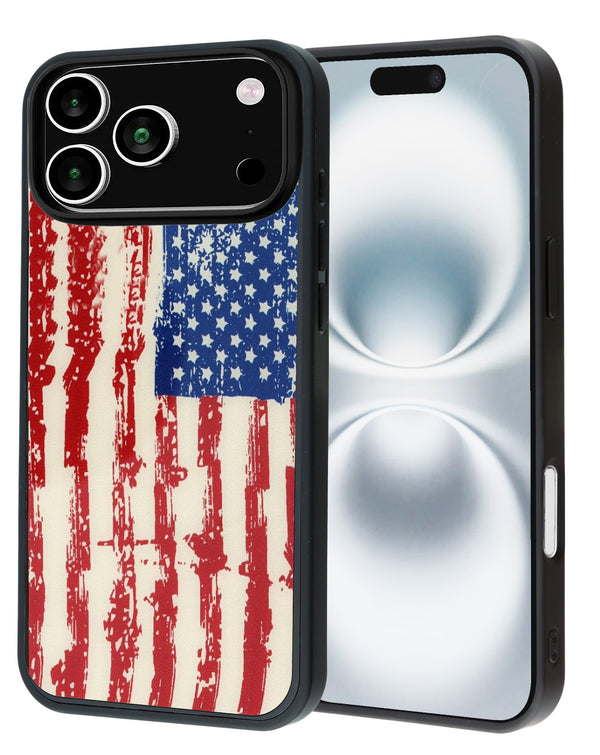 Compra la tapa trasera con diseño impreso con MagSafe de la bandera de Estados Unidos para iPhone 17 Pro Max en Guatemala.
