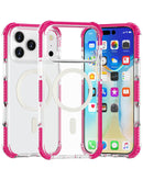 Encuentra la funda TPU Mesh Sport con carga inalámbrica color rosa para iPhone 17 Pro Max en Guatemala con SlowBack.