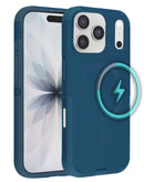 Case doble capa con carga inalambrica iPhone 17 Pro Max BLUE