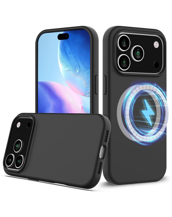 Protege tu iPhone 17 Pro Max con la funda de silicona soft solid con carga inalámbrica en Guatemala.