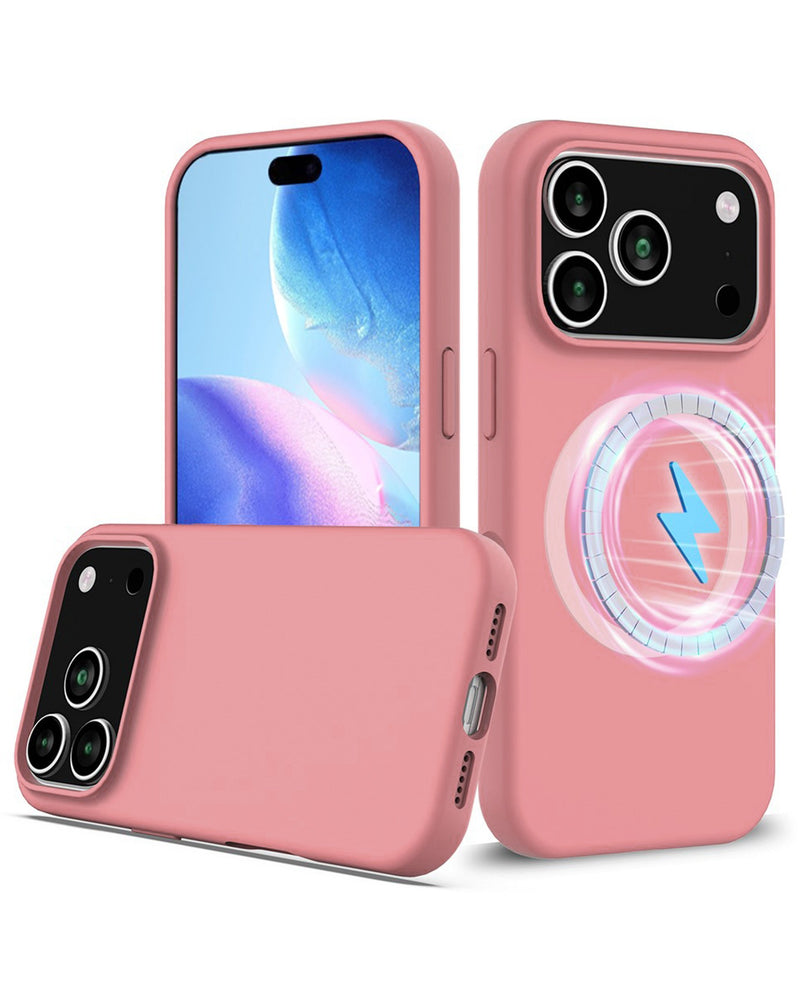 Encuentra fundas de silicona sólidas con carga inalámbrica para iPhone 17 Pro Max en Guatemala.
