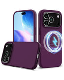 Funda de silicone suave solido con carga inalambrica iPhone 17 Pro Max