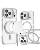 Funda magnetica transparente fina con soporte de camara iPhone 17 Pro Max