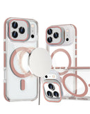 Funda magnetica clara delgada con soporte de camara con kickstand iPhone 17 Pro Max