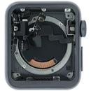Caja de aluminio negra espacial para Apple Watch Series 3 (38mm, GPS, A1858) usado, repuesto.