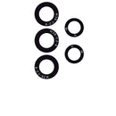 Lente de camara trasera (solo vidrio) con adhesivo para Samsung Galaxy A73 (A735 / 2022) (Juego de 5 piezas)