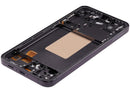 Pantalla Samsung Galaxy S24 FE 5G Aftermarket Plus Graphite con marco para reparación de display roto.