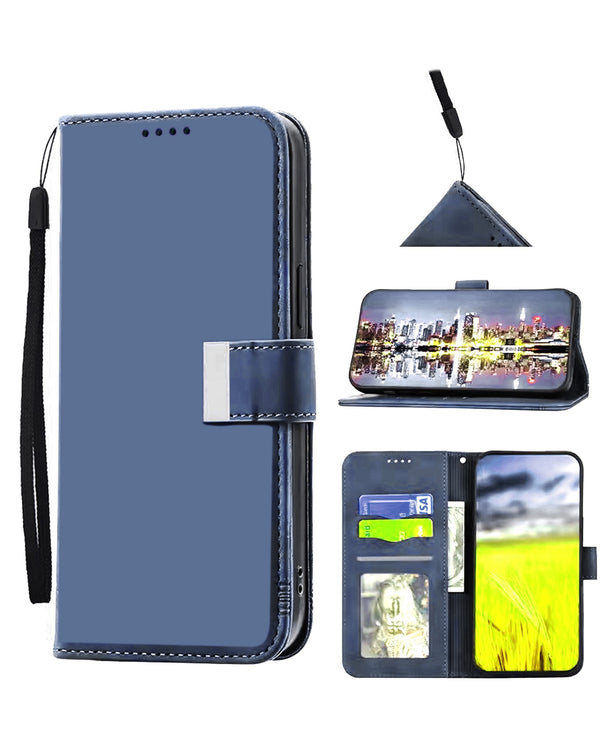 Compra la mejor funda cartera de cuero con correa de muñeca para iPhone 17 en Guatemala.