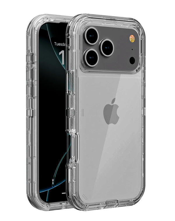 Protege tu iPhone 17 Pro Max con esta funda antimpactos transparente en Guatemala.