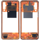 Tapa intermedia naranja original Samsung Galaxy A50 (A505) Service Pack para reparación de chasis y carcasa.