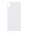 Tapa trasera para iPhone XS Max con adhesivo 3M (Agujero grande para camara) (Plata)