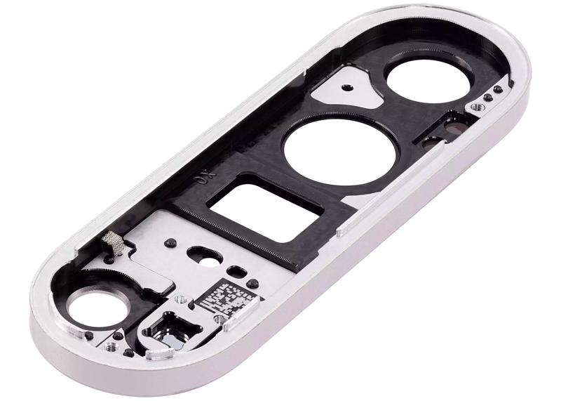 Encuentra lente de cámara trasera con soporte para Google Pixel 9 Pro XL (Porcelain) en Guatemala, ideal para reparaciones y reemplazos.