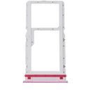 Bandeja SIM fucsia roja para Motorola Moto G37 Power XT2625, repuesto original para cambio de chip.