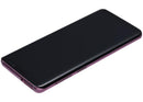 Pantalla OLED Aftermarket Plus para Samsung Galaxy S9 lila, display con marco para reparación.