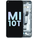 Pantalla LCD negra con marco para Xiaomi Mi 10T y Mi 10T Pro, repuesto para reparación de display.