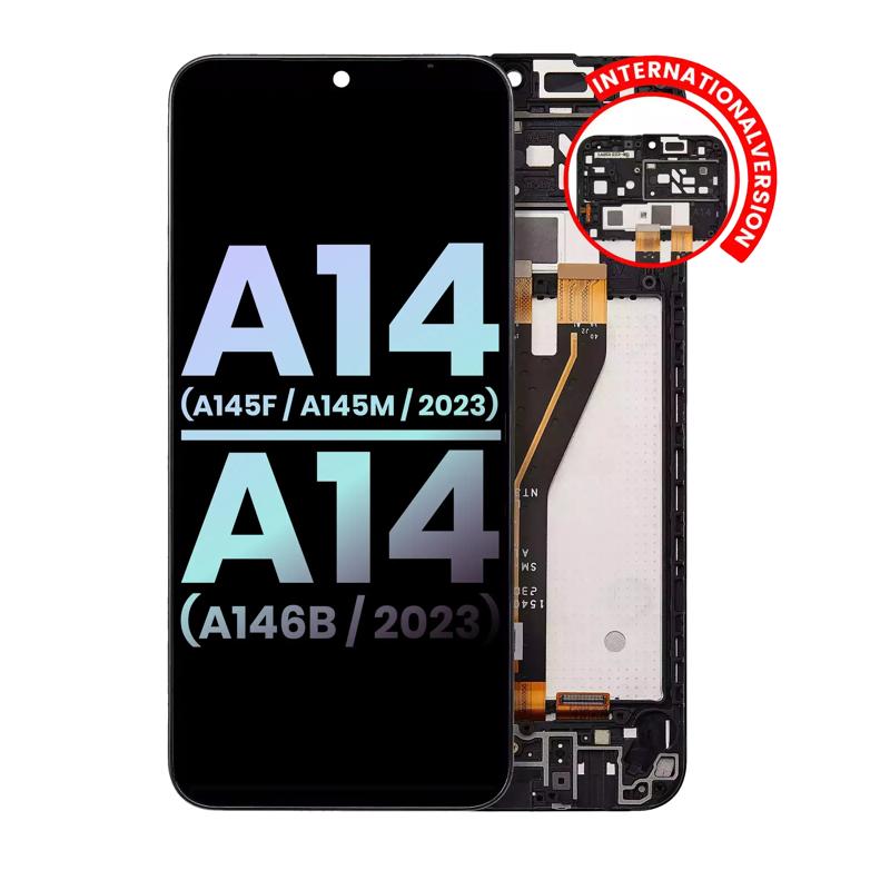 Reparación de pantalla con marco original para Samsung Galaxy A14 en Guatemala.