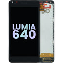 Pantalla LCD táctil original negra para Microsoft Lumia 640 RM-1072, ideal para reemplazar display roto.