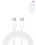Cable de carga rapida USB C-C 60W para iPhone 16 / 15 y iPads Series (3 ft)